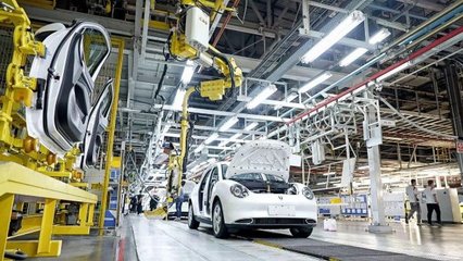 歐拉好貓?zhí)﹪?guó)量產(chǎn)下線